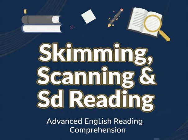 High-Level English Reading Worksheets | Skimming, Scanning & Speed Reading Skills