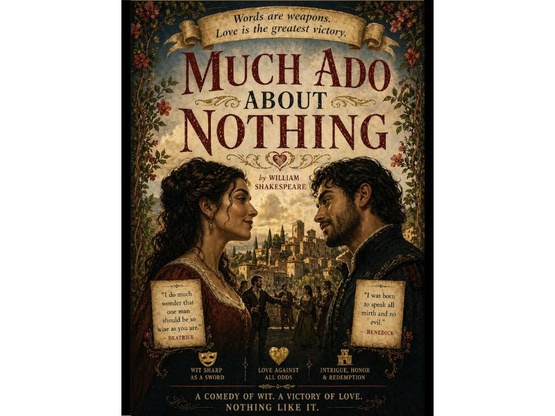 Much Ado About Nothing by William Shakespeare 18"x24" Poster