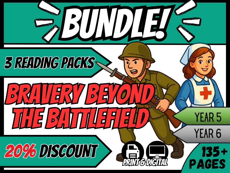 Bravery Beyond the Battlefield | Remembrance Day | Reading Comprehension | Year 5/6