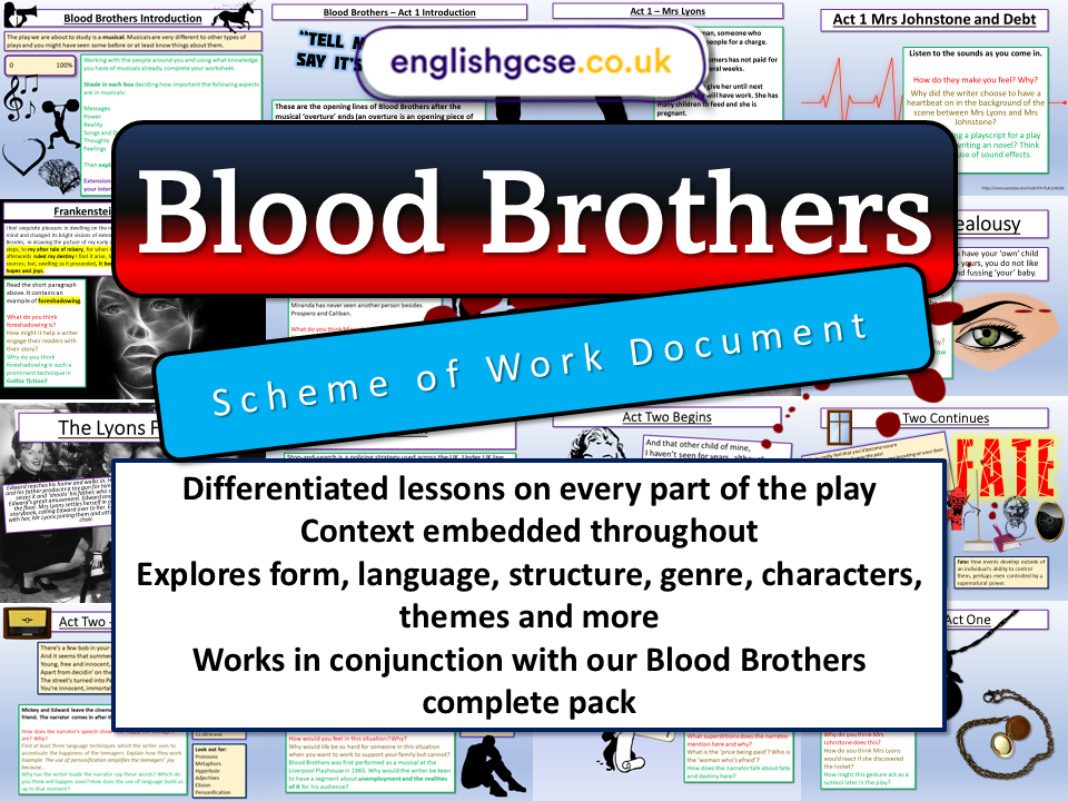 Blood Brothers Scheme of Work