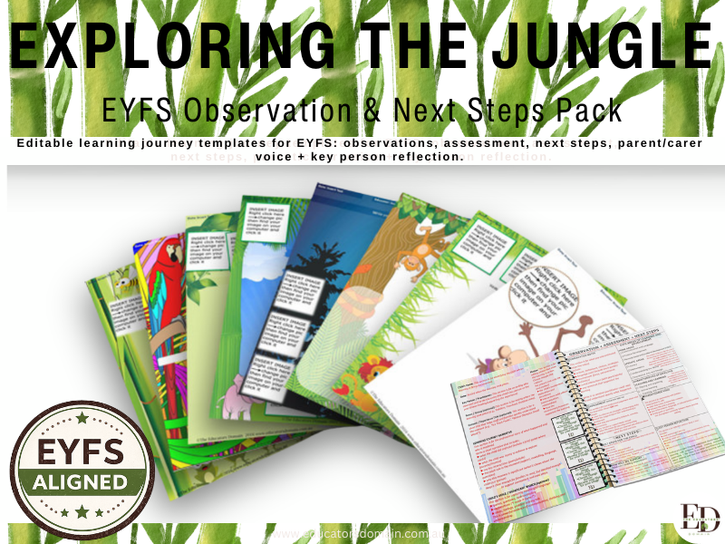 Exploring Jungle EYFS Learning Jungle Templates