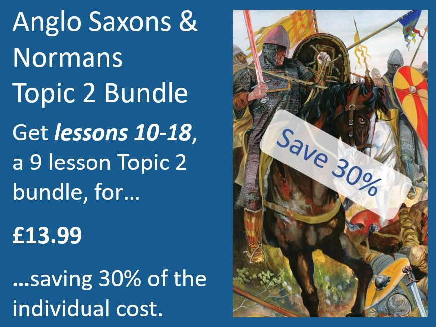 GCSE Anglo Saxons Topic 2 BUNDLE