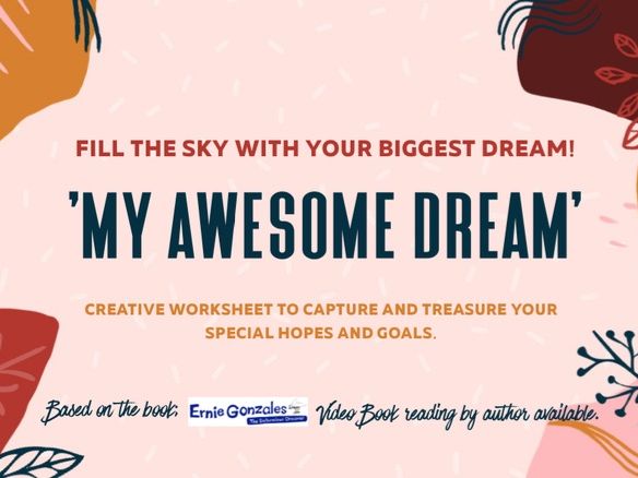 ‘My Awesome Dream’ - Write & Treasure Dreams & Goals with this Poster/Worksheet PHSE Activity.