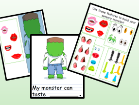 Halloween Five Senses Monster