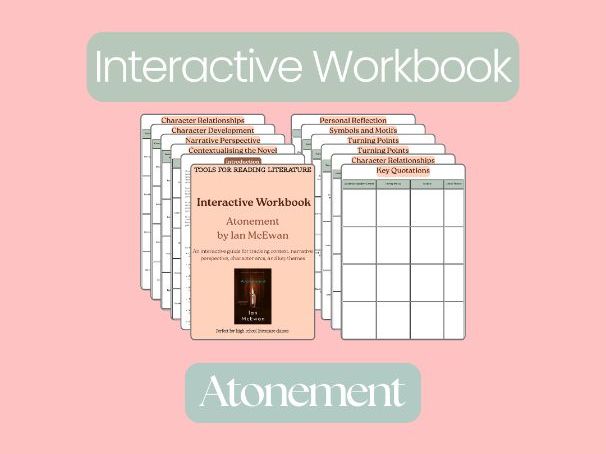 Atonement – Interactive Literature Workbook: Character, Themes & Literary Analysis