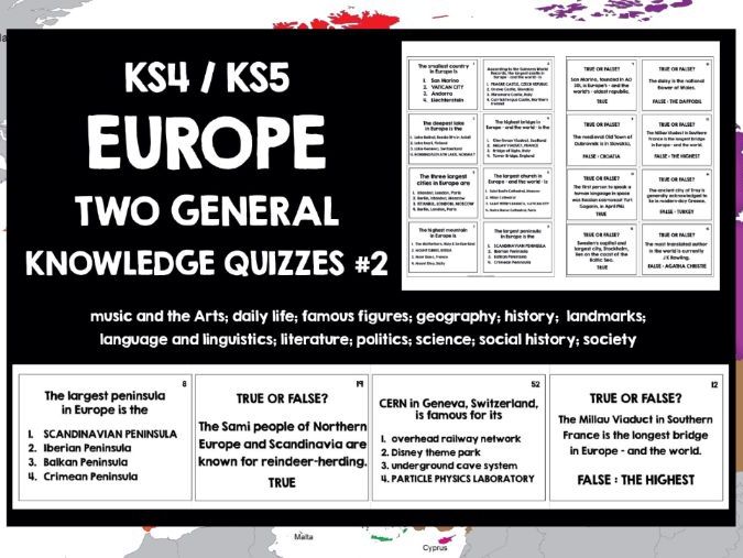 EUROPE GENERAL KNOWLEDGE QUIZZES #2