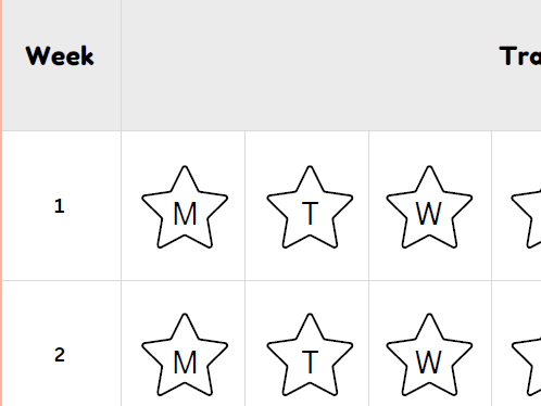 Revision Star Chart for 11+