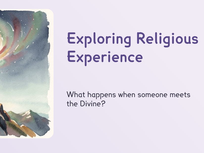 RE - Does Religious Experience Prove God?