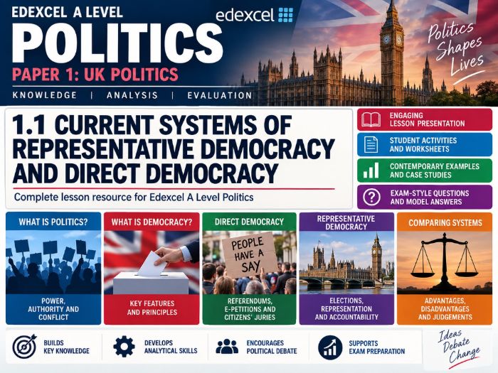 Edexcel Politics A Level - Paper 1 - Section A (Political Participation) - 1.1 Systems of Rep Dem