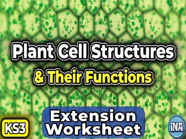 Plant Cell Structures and Their Functions - KS3 Biology Extension Pack