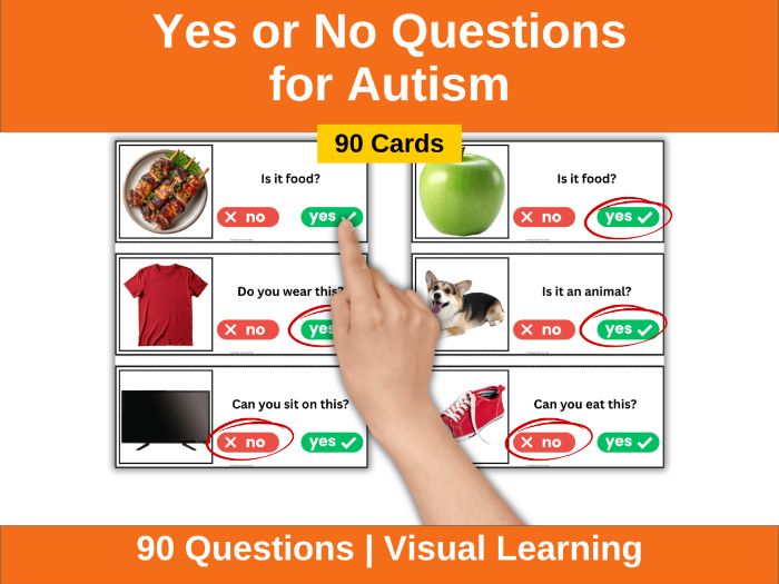 Yes No Questions Autism Worksheets