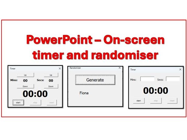 On-screen PowerPoint Timer and Randomiser