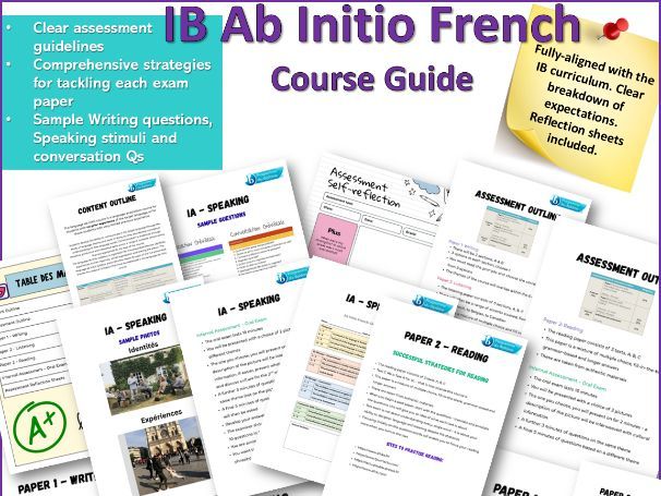 French IB Ab Initio Course Guide
