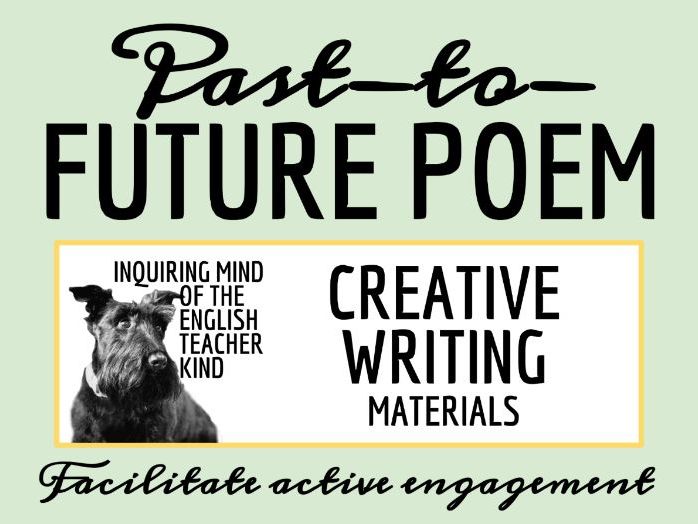 Past to Future Poetry Activity with Outline and Template for Creative Writing