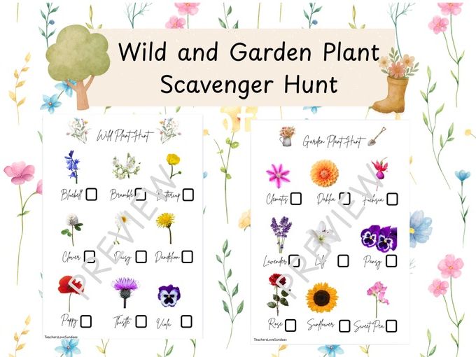Wild & Garden Plant Scavenger Hunt