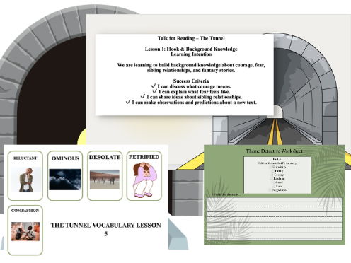 The Tunnel – Anthony Browne Reading Comprehension Unit | 15 Lessons | Year 3/4