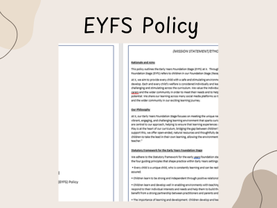 EYFS Policy