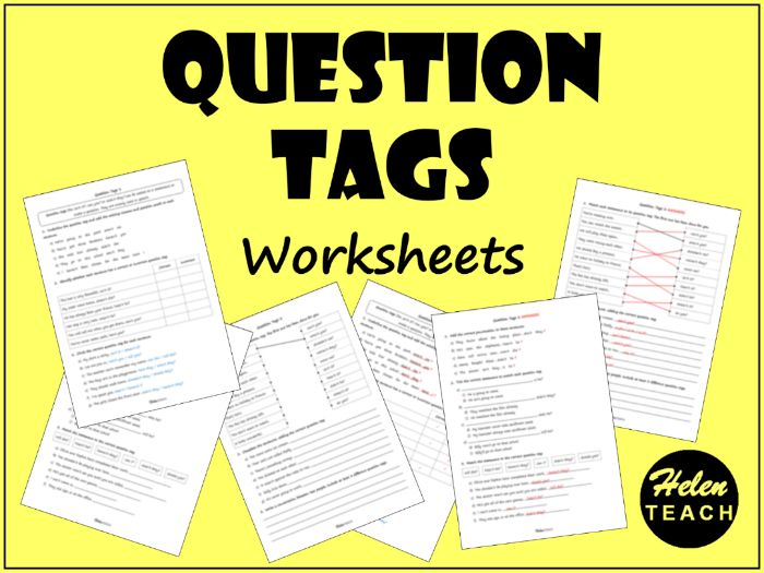 Question Tags Worksheets | Differentiated | With Answers