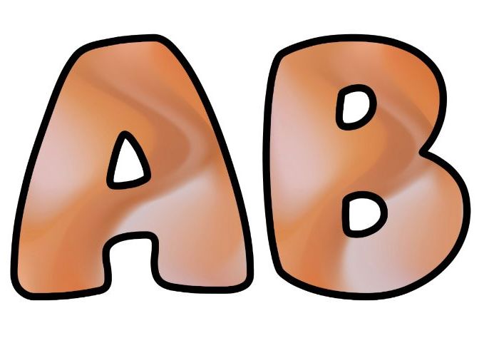 Orange Brown White Art Lettering Set for Classroom Display | Upper & Lowercase, 0-9 and Signs
