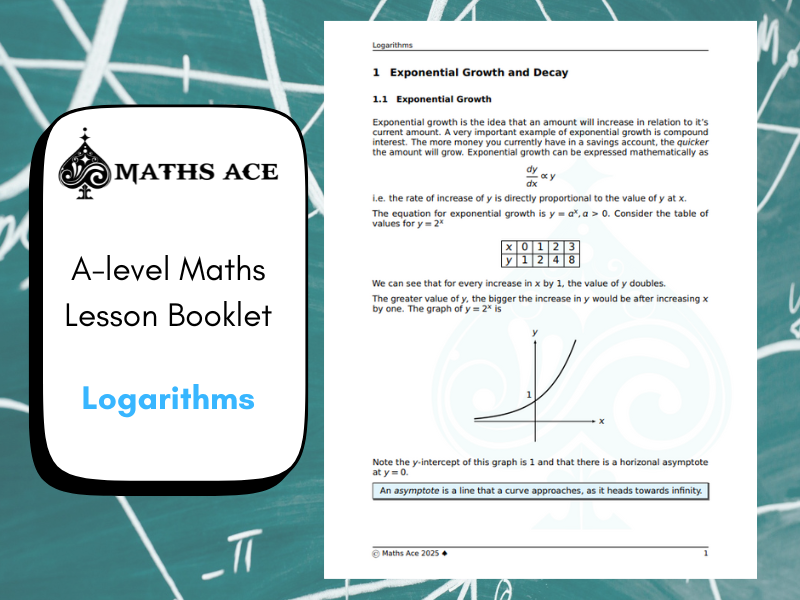 A-level Maths Lesson Booklet: Logarithms + Worked Solutions