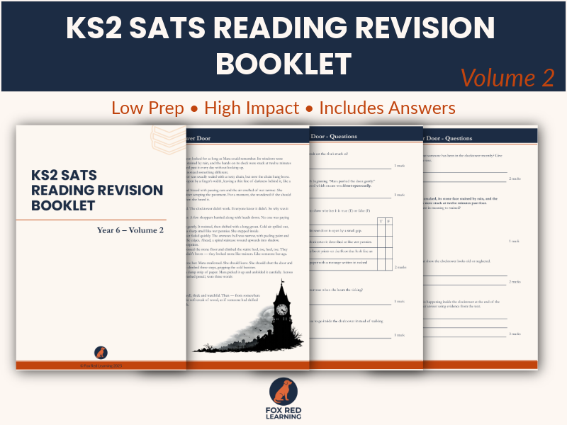 KS2 SATs Reading Revision Booklet (Year 6) | Volume 2 | Fiction, Non-Fiction & Poetry