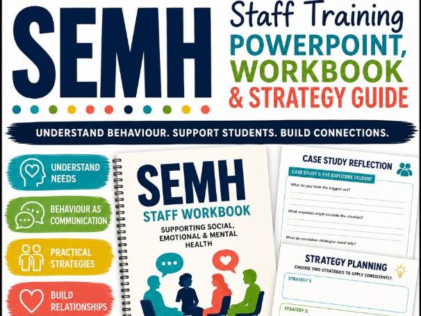 SEMH Staff CPD – Practical Strategies for Supporting Social, Emotional & Mental Health Needs