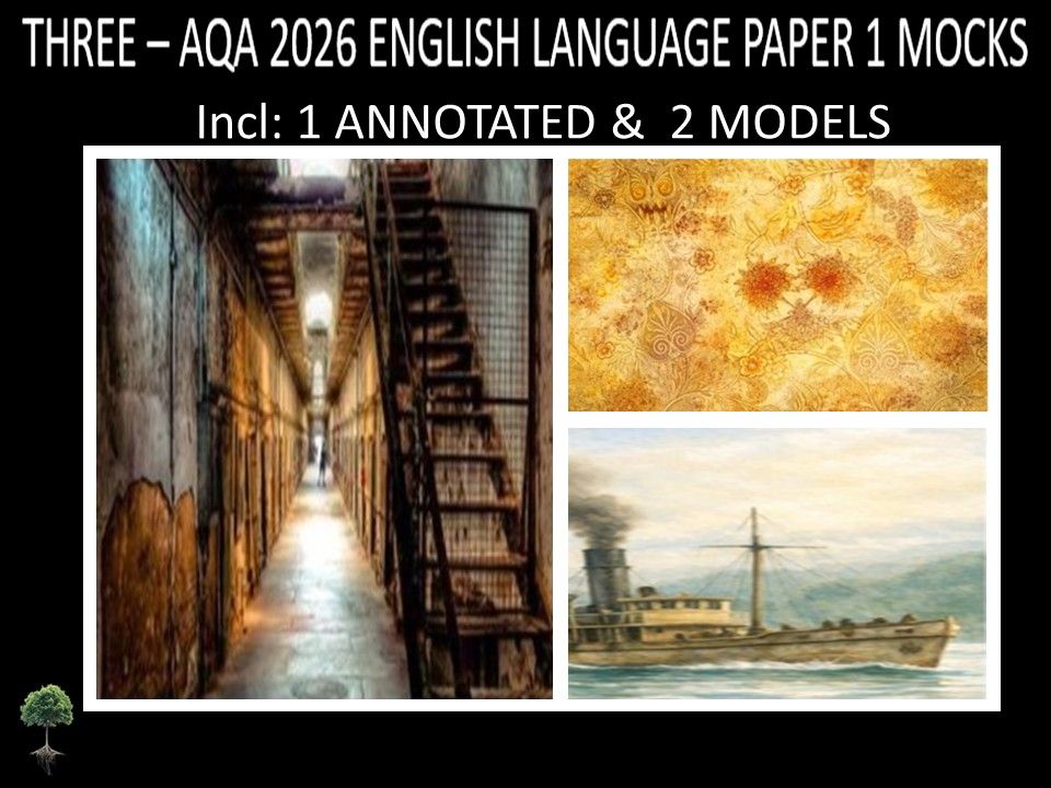 THREE  - AQA PAPER 1 |2026 FULL MOCKS | ANNOTATED | MODELS