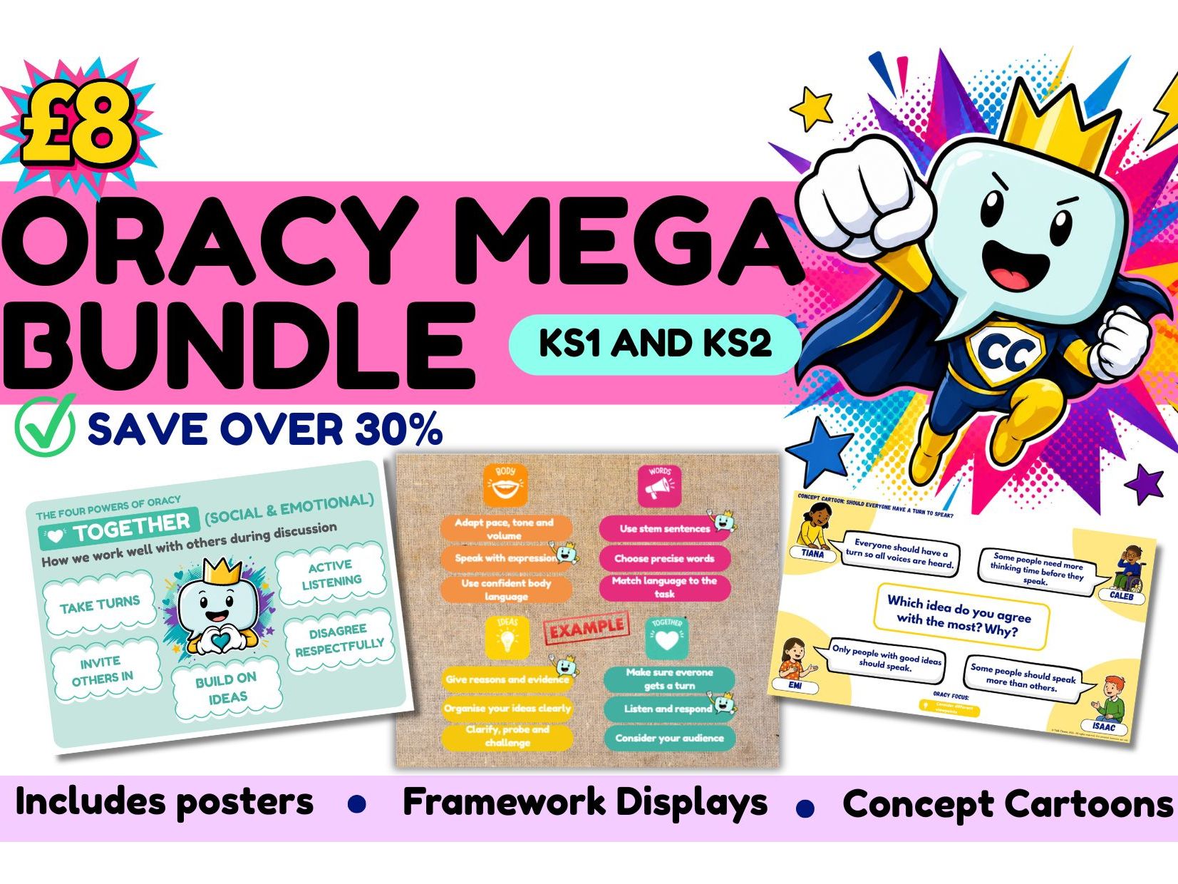 Oracy Mega Bundle | KS1 & KS2 | Displays, Concept Cartoons & Discussion Resources