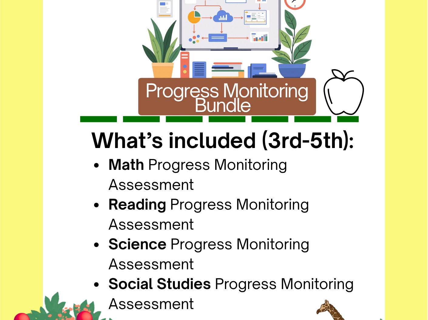 Homeschool Made Simple: Progress Monitoring Bundle | Morning Work | 3rd-5th
