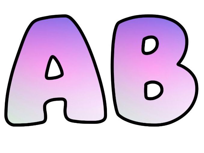 Soft Pink White Fade Classroom Display | Lettering Set | Upper & Lowercase, 0-9 and Signs