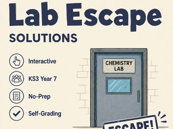 Solutions Escape Room | KS3 Year 7