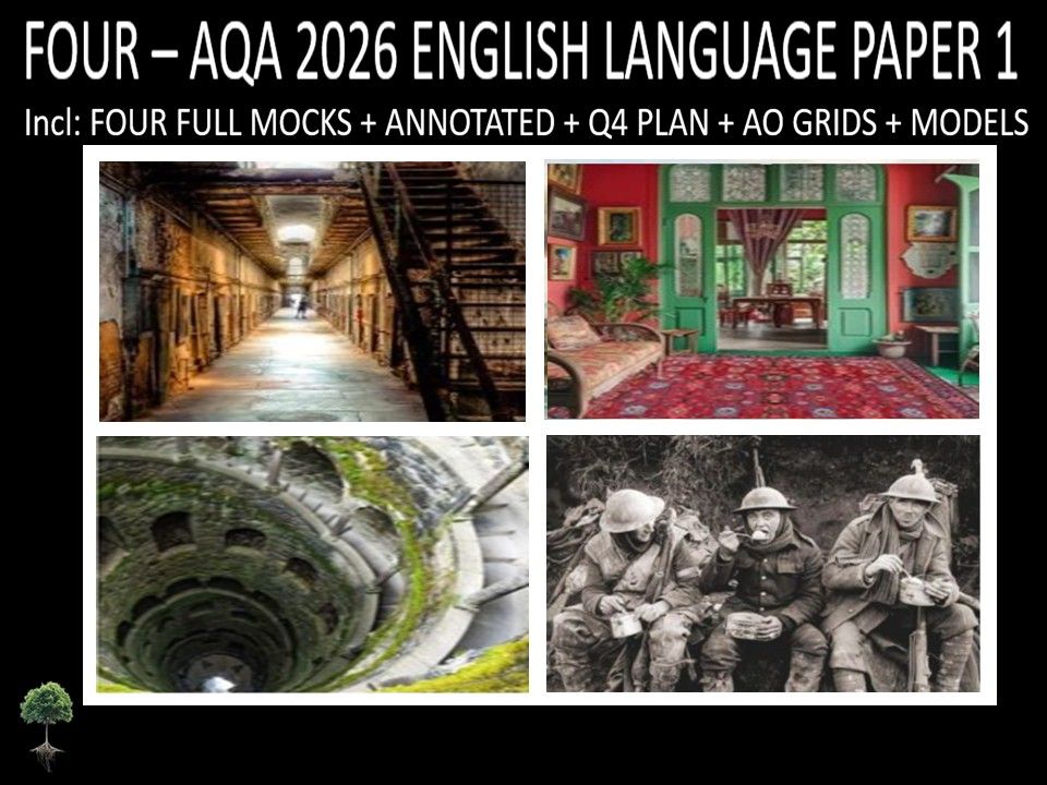 FOUR - AQA PAPER 1 | 2026 FULL MOCKS | ANNOTATED | Q4 PLAN | AO GRIDS | MODELS