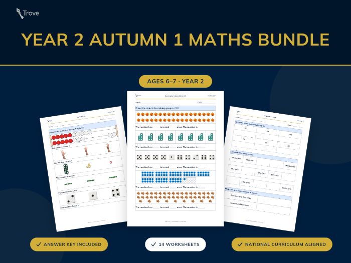 Year Two Autumn 1 Maths Bundle