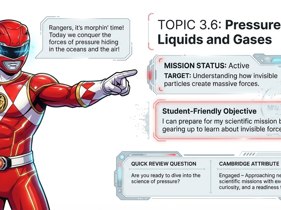 Forces and Energy - Pressure (Cambridge Stage 8 Science) Visual Pack