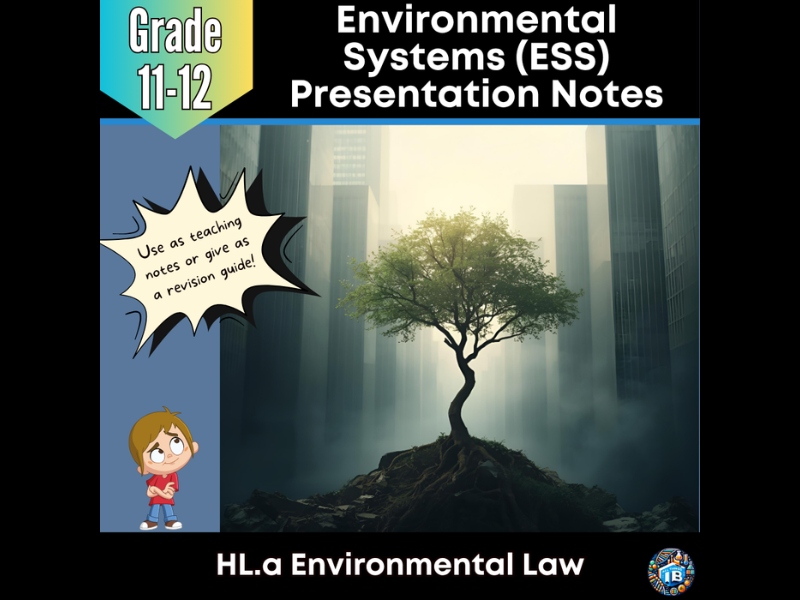 IB DP ESS HL.a Environmental Law - Teaching Notes & PowerPoint 2026