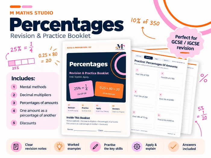 Percentages | Revision Booklet