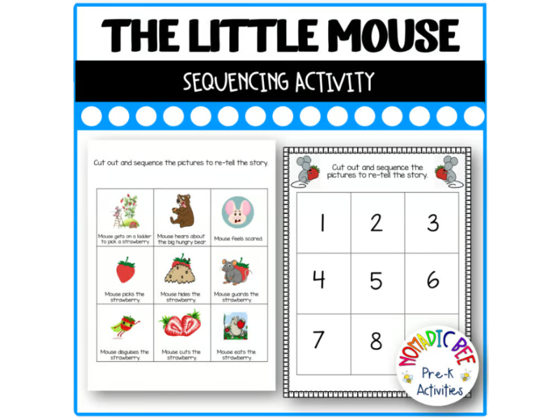 'The Little Mouse, the Red Ripe Strawberry, and the Big Hungry Bear' Sequencing