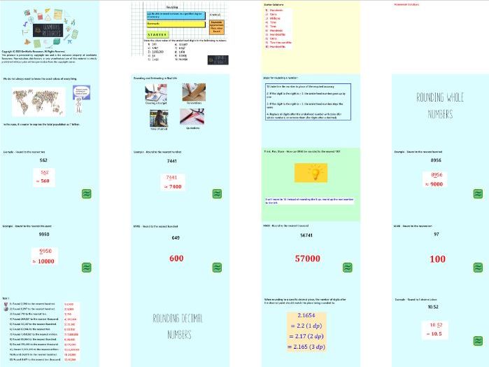 Rounding & Estimating - GCSE Maths Foundation PowerPoint Lessons Resource Bundle