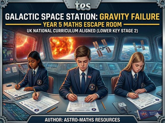 Year 5 Maths Escape Room: Galactic Space Station — Gravity Failure