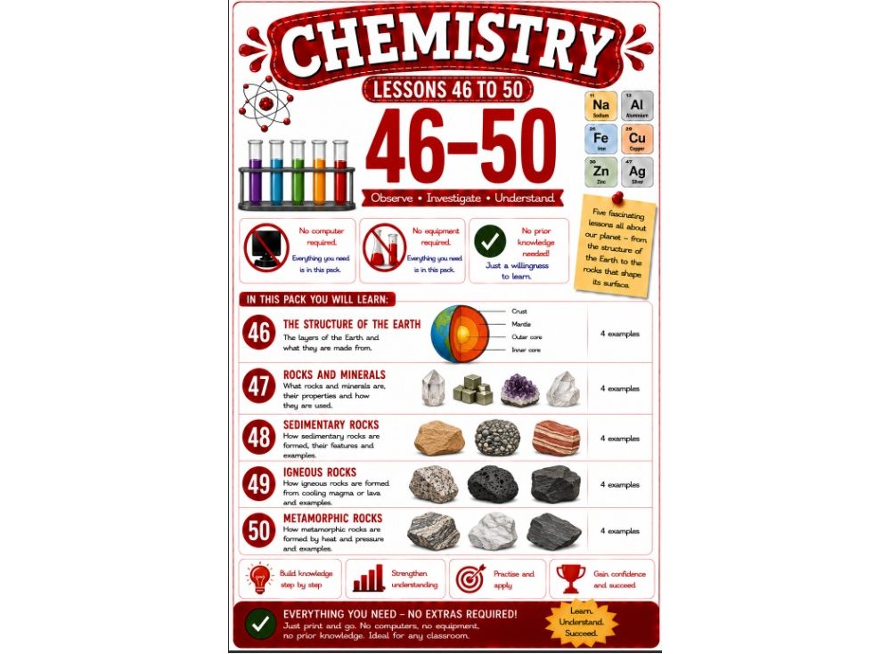 Bundle of 5 chemistry cover lessons (Bun 10)