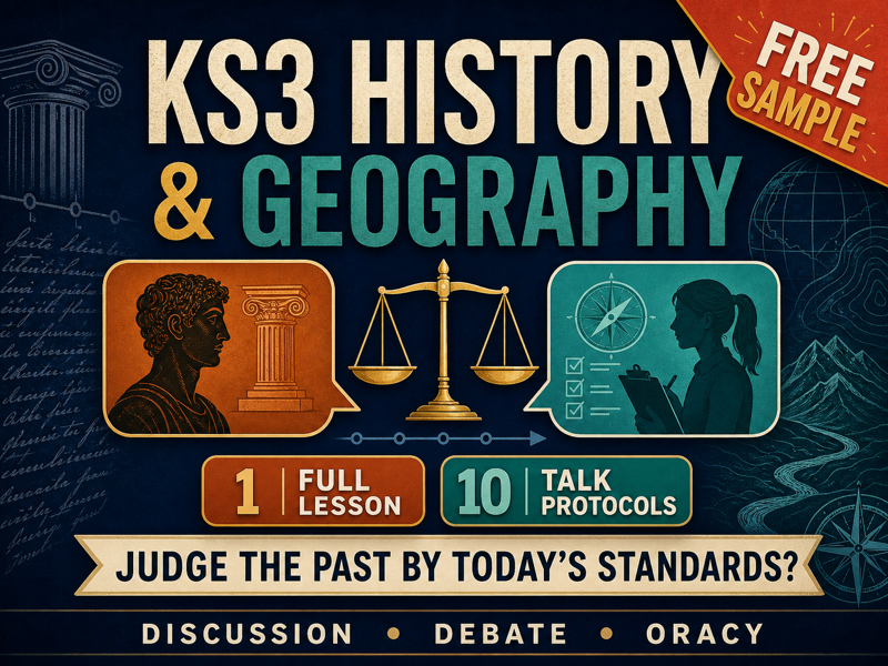 FREE KS3 History & Geography | Discussion Lesson + Talk Protocols