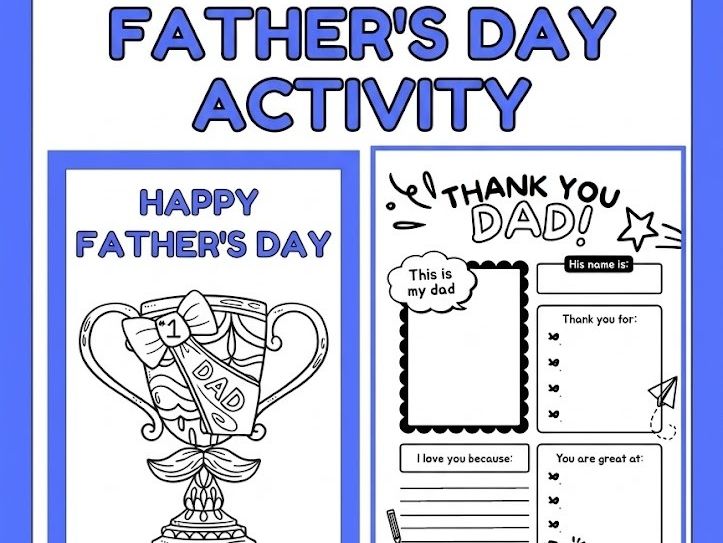 Fathers Day Activity- Celebrating Dad: A Special Tribute