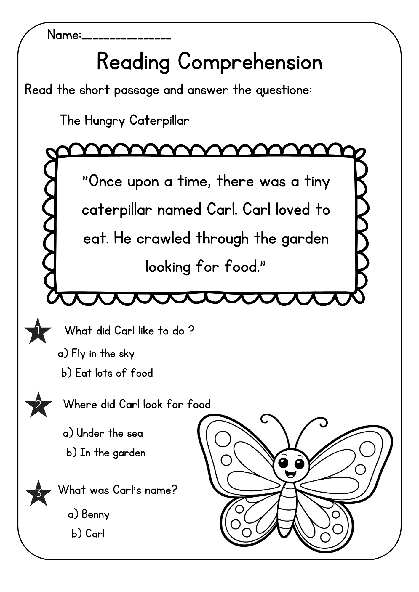 1st Grade - 3rd Grade Reading Comprehension Passages & Questions ...