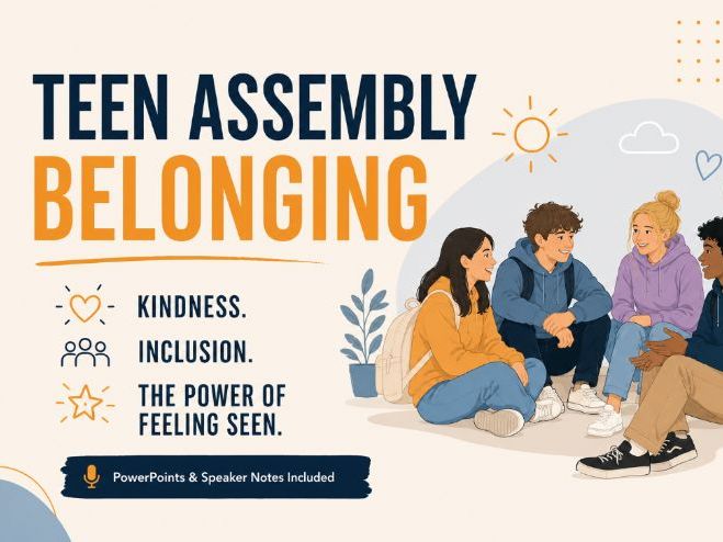 Belonging Assembly PowerPoint & Speaker Notes | Inclusion, Kindness & Wellbeing