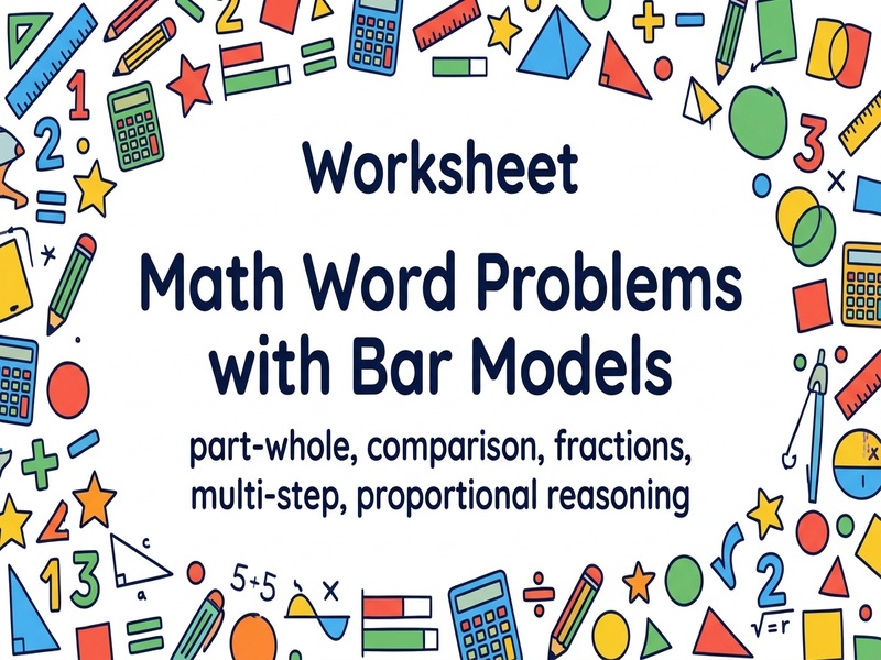 Math Word Problems with Bar Models