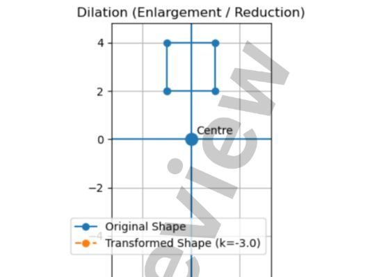 gcse maths enlargement negative scale factor questions
