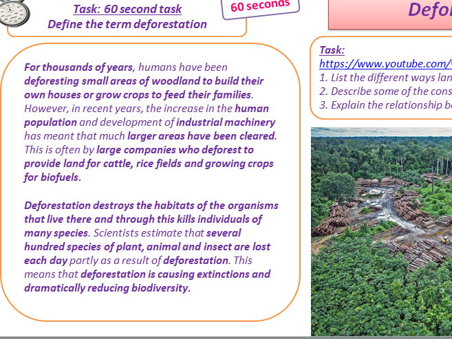 GCSE AQA B17 Biodiversity Powerpoints, exam questions and activities