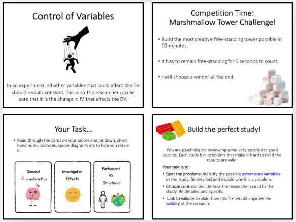 Complete Control of Variables Lesson