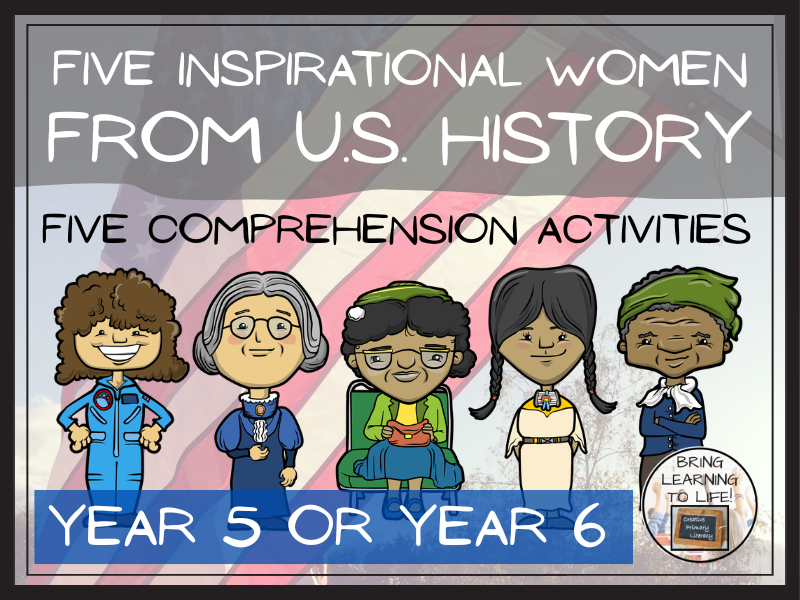 Inspirational U.S. Women Reading Comprehension Bundle | Year 5 or Year 6