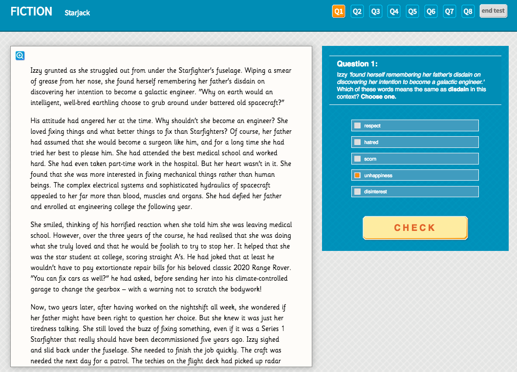 Starjack - Interactive Exercise - Year 6 Reading Comprehension - Starjack - Interactive Exercise - Year 6 Reading Comprehension